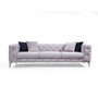 Atelier Del Sofa Como - Sofá de 3 plazas - Gris claro
